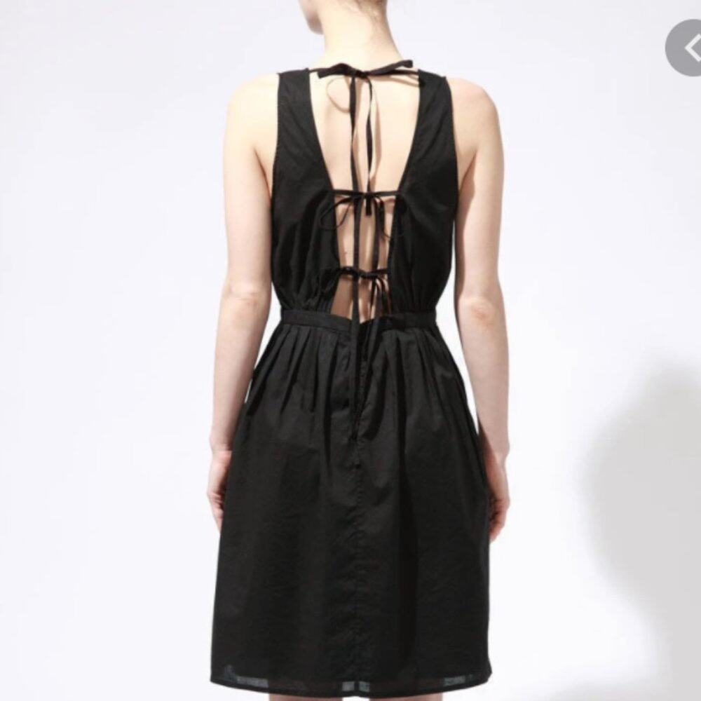 Girl. Band of Outsiders black sheer agatha dress
